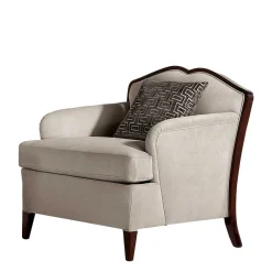 Wohnen Braune Möbel|Sessel & Hocker*Polstersessel im klassischen Stil - Iwase