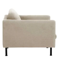 Wohnen Polstersessel in Beige mit Schwarz - Roco