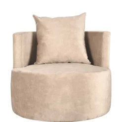 Wohnen Polstersessel in Beige Velours - Sealand