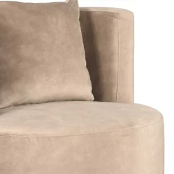 Wohnen Polstersessel in Beige Velours - Sealand