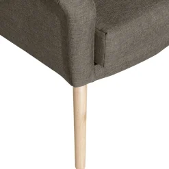 Wohnen Polstersessel in Beigegrau Stoff - Jonas