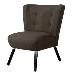 Wohnen Polstersessel in Dunkelbraun und Schwarz - Melicus