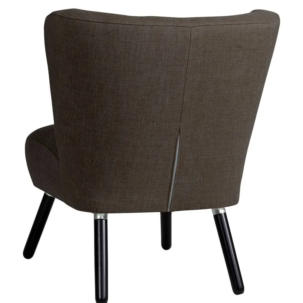 Wohnen Polstersessel in Dunkelbraun und Schwarz - Melicus