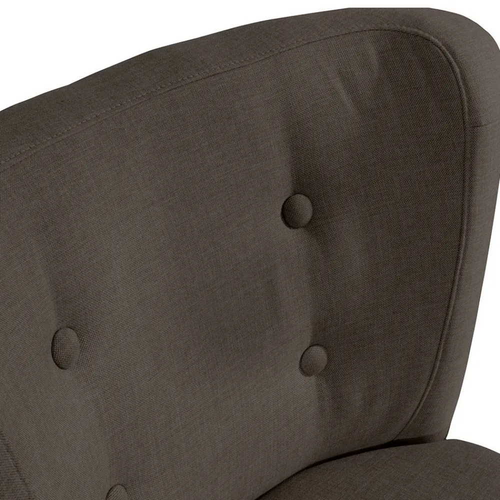 Wohnen Polstersessel in Dunkelbraun und Schwarz - Melicus