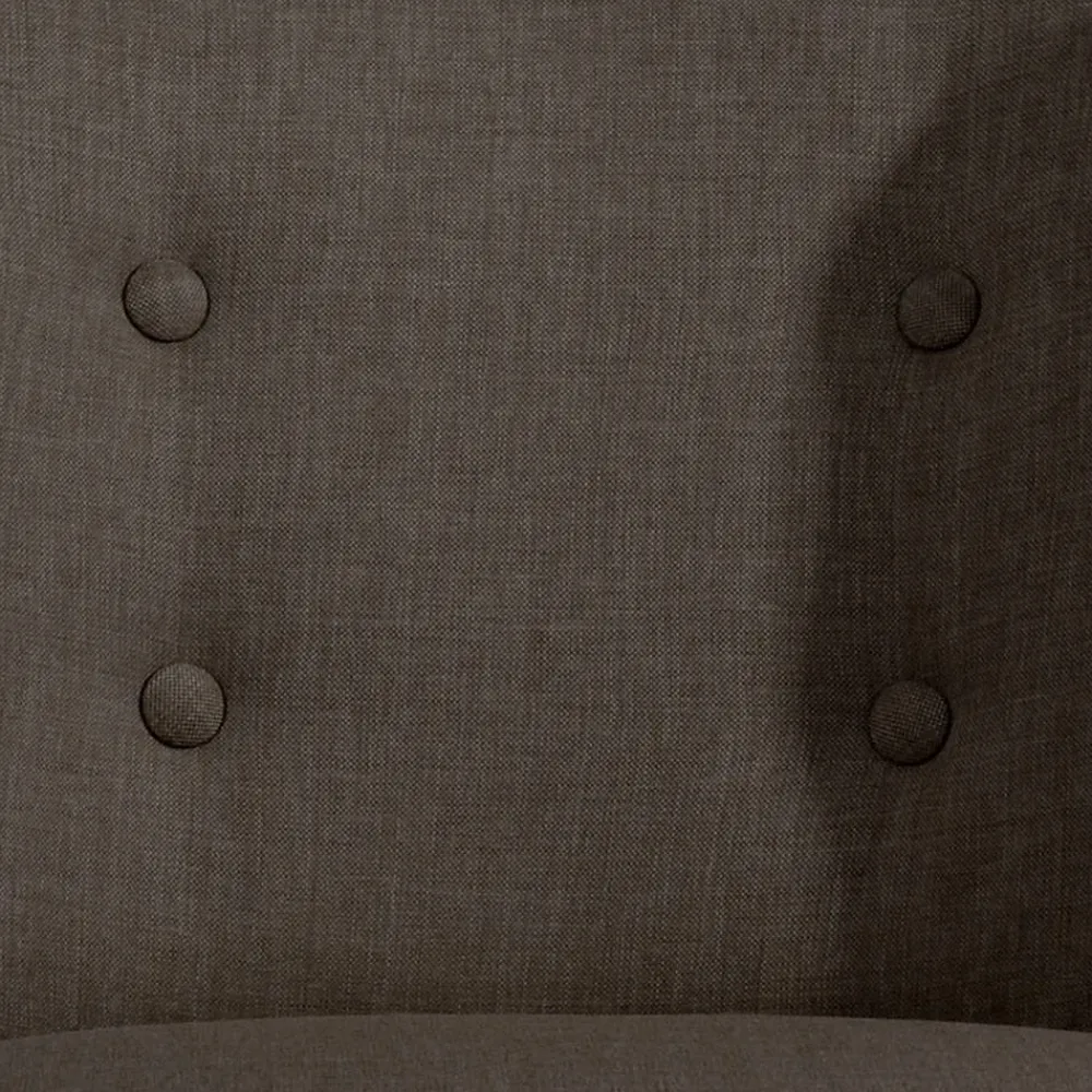 Wohnen Polstersessel in Dunkelbraun und Schwarz - Melicus