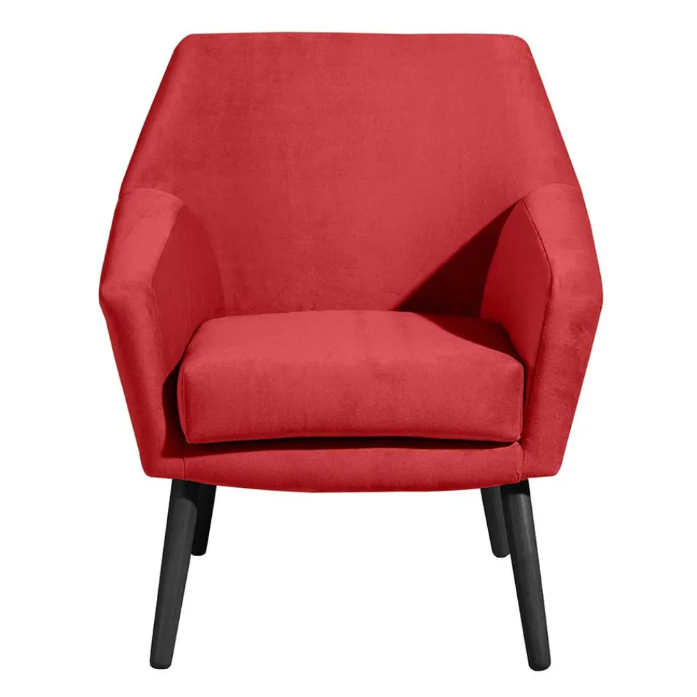 Wohnen Polstersessel in Rot und Schwarz - Zehadra