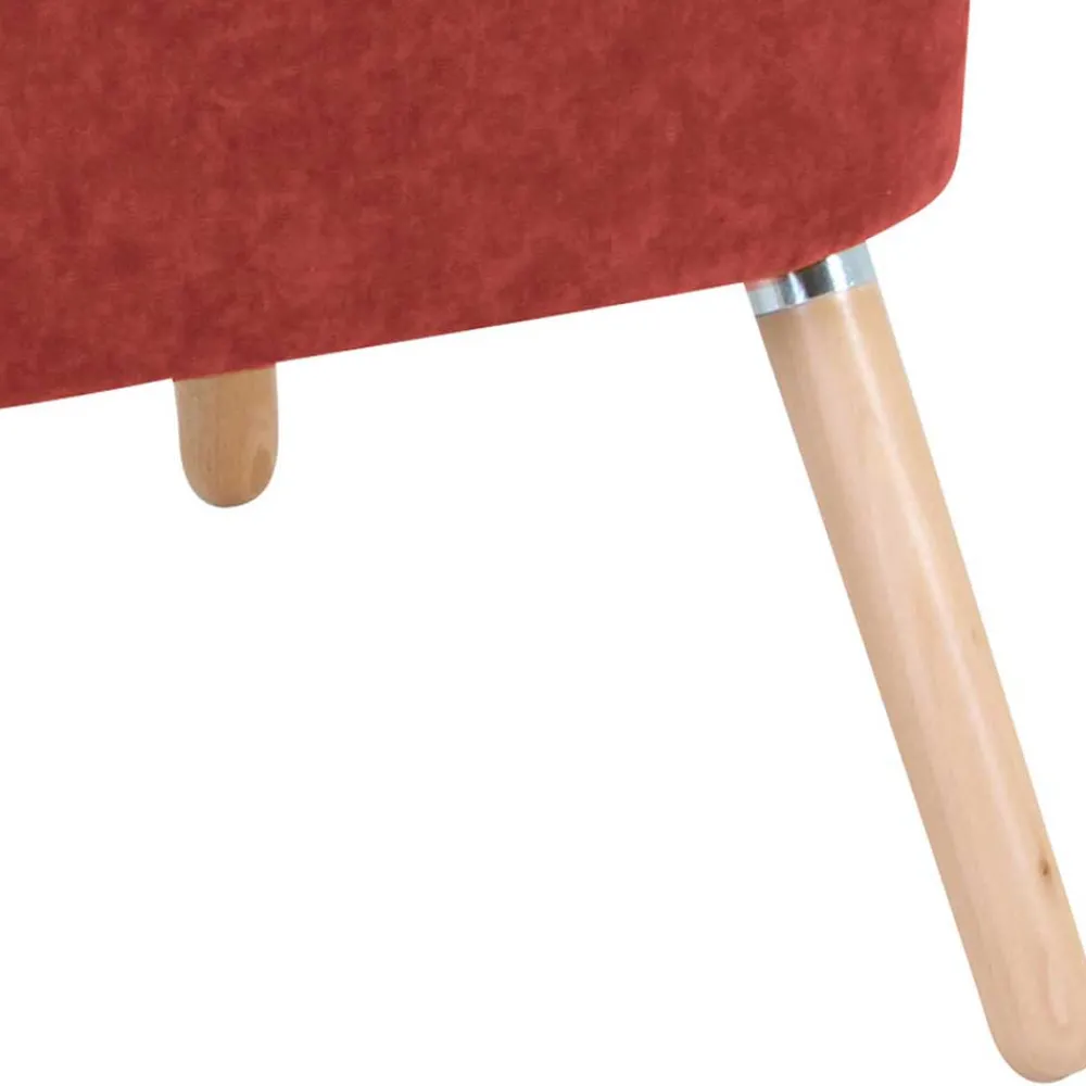 Wohnen Polstersessel in Terracotta Velours - Iceline