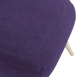 Wohnen Retro Möbel|Sessel*Polstersessel in Violett Velours - Coralla