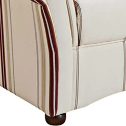 Wohnen Polstersessel in Weiß Dunkelrot Beige gestreift - Senore