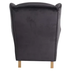 Wohnen Graue Möbel*Polstersessel mit Ohren in Anthrazit - Pyra