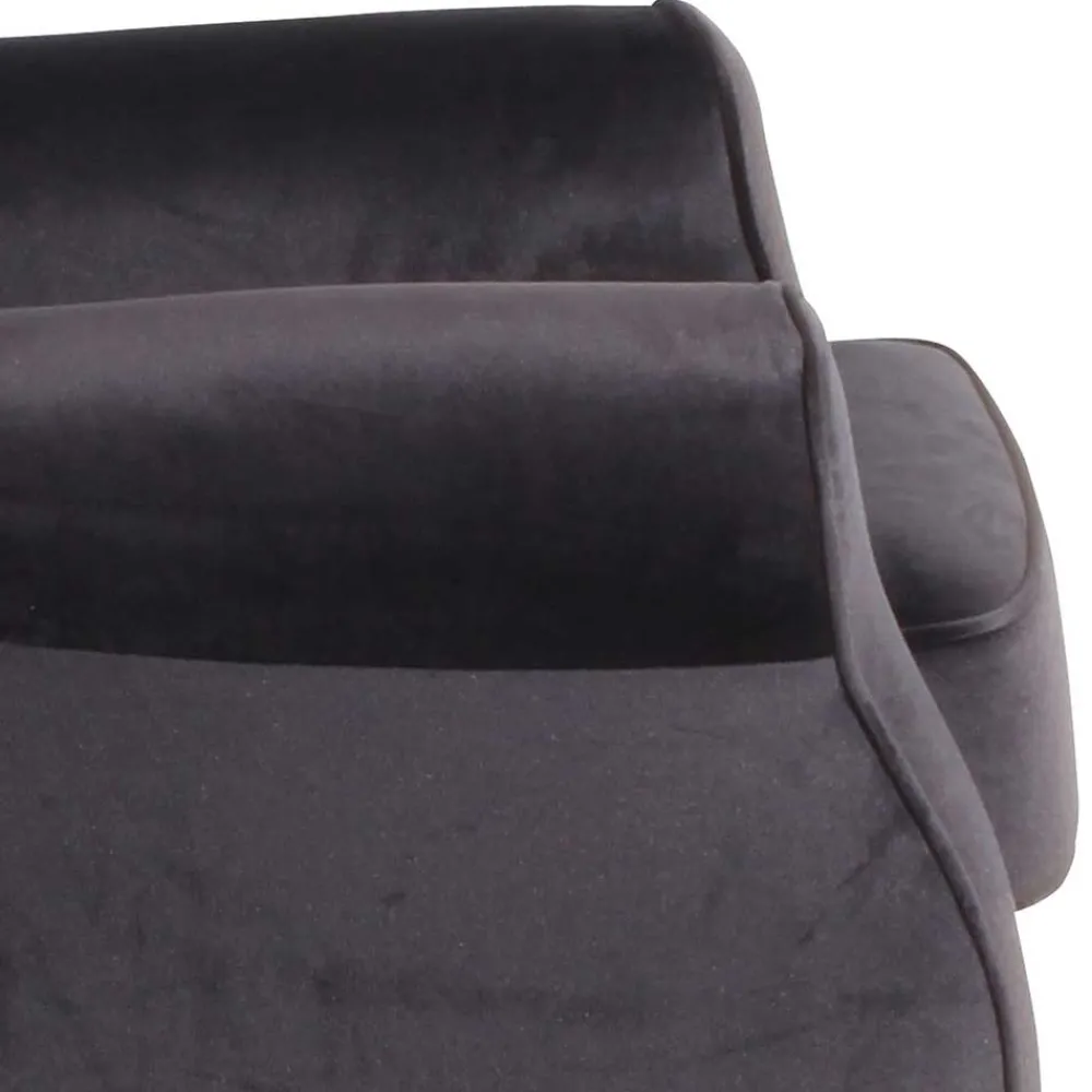 Wohnen Graue Möbel*Polstersessel mit Ohren in Anthrazit - Pyra