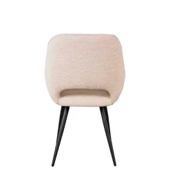 Wohnen Polsterstühle aus Boucle in Beigegrau - Landhuis (2er Set)