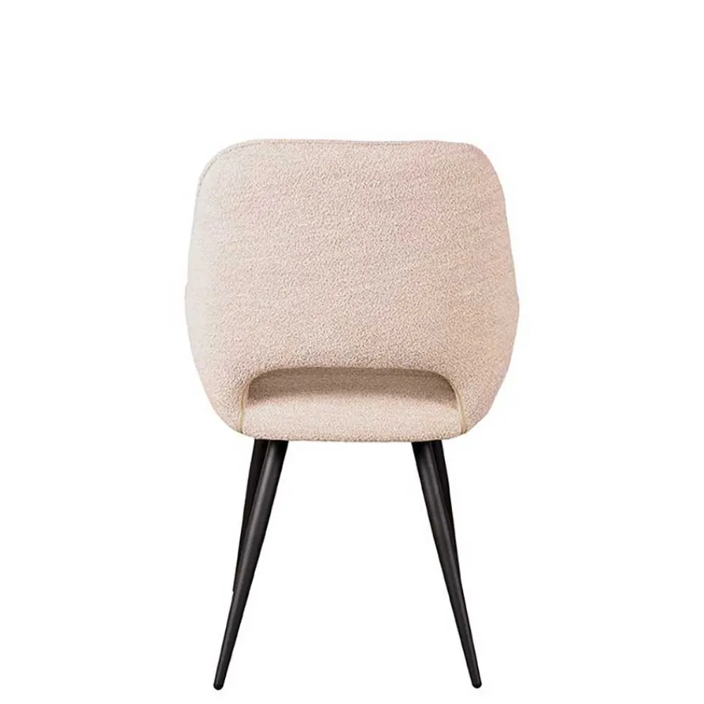 Wohnen Polsterstühle aus Boucle in Beigegrau - Landhuis (2er Set)