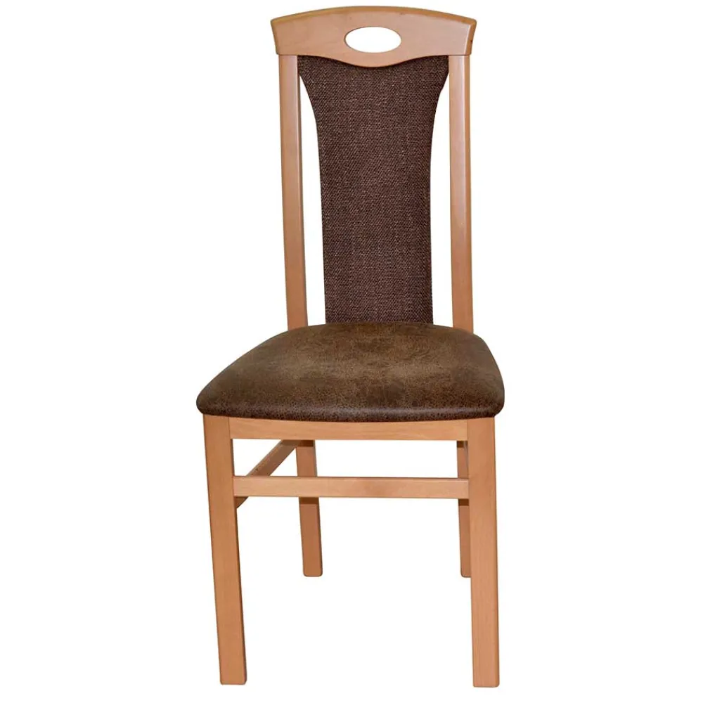 Wohnen Küchenstühle|Esszimmerstühle*Polsterstühle aus Buchenholz - Bigova (2er Set)