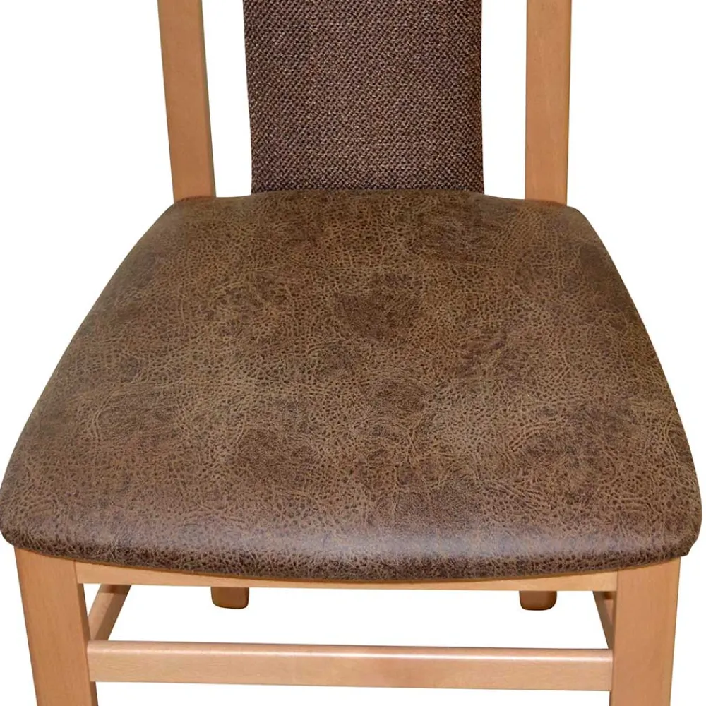 Wohnen Küchenstühle|Esszimmerstühle*Polsterstühle aus Buchenholz - Bigova (2er Set)