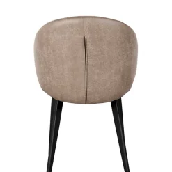 Wohnen Polsterstühle aus Microfaser in Taupe - Alisa (2er Set)