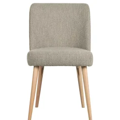 Wohnen Polsterstühle in Beigegrau Boucle - Cornelys (2er Set)