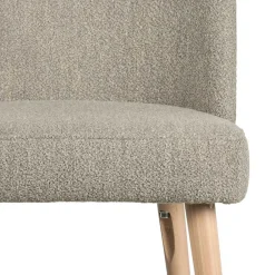 Wohnen Polsterstühle in Beigegrau Boucle - Cornelys (2er Set)