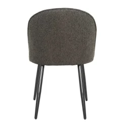 Wohnen Polsterstühle in Dunkelgrau - Lolona (2er Set)