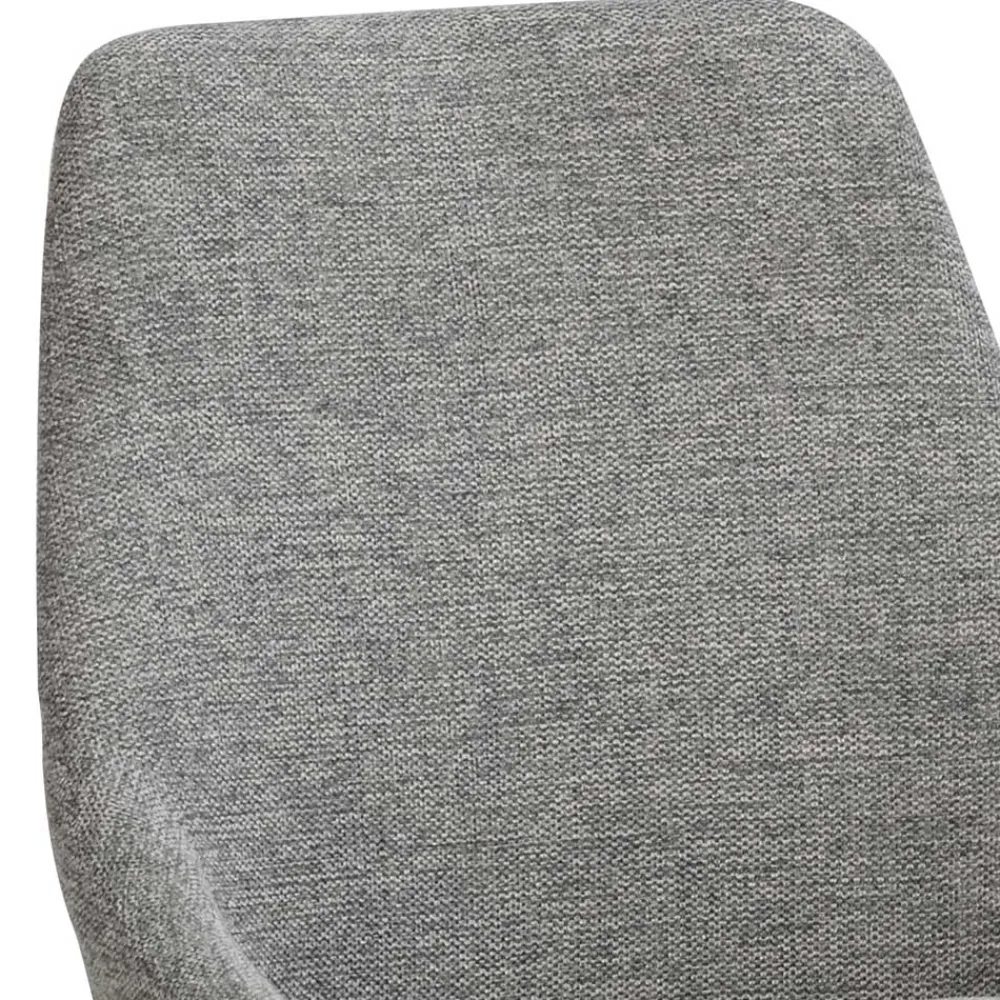 Wohnen Polsterstühle in Hellgrau & Schwarz - Fabia (2er Set)