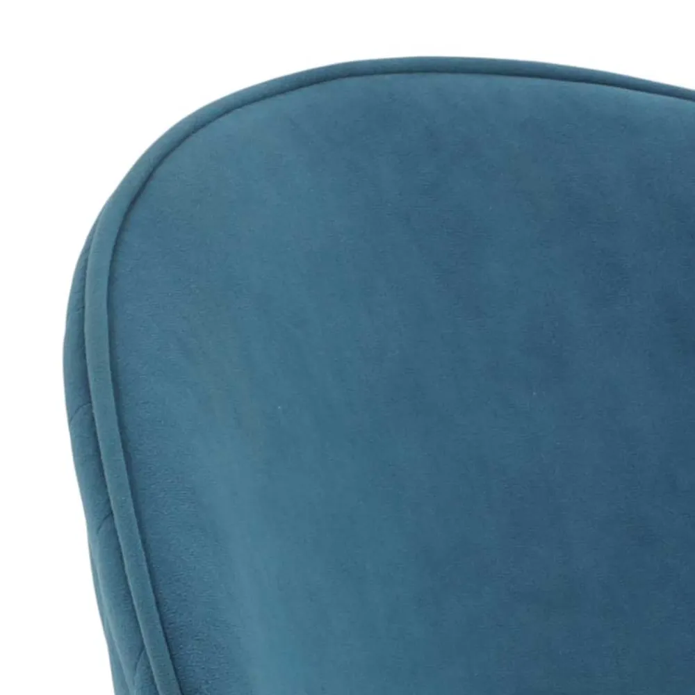 Wohnen Stühle|Retro Möbel*Polsterstühle in Petrol & Schwarz - Jeandru (4er Set)