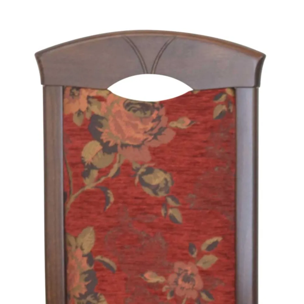 Wohnen Polsterstühle in Rot mit Blumen - Sylverta (2er Set)