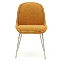 Wohnen Polsterstühle in Senfgelb Boucle - Gatria (4er Set)