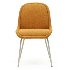 Wohnen Polsterstühle in Senfgelb Boucle - Gatria (4er Set)