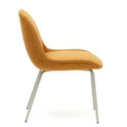 Wohnen Polsterstühle in Senfgelb Boucle - Gatria (4er Set)