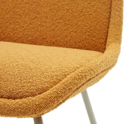 Wohnen Polsterstühle in Senfgelb Boucle - Gatria (4er Set)