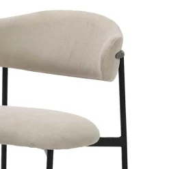 Wohnen Küchenstühle|Esszimmerstühle*Polsterstühle in Taupe Strukturstoff - Filmau (2er Set)