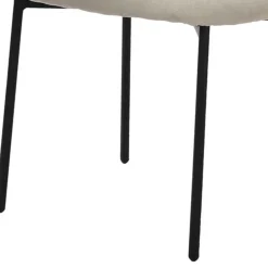 Wohnen Küchenstühle|Esszimmerstühle*Polsterstühle in Taupe Strukturstoff - Filmau (2er Set)