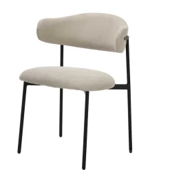 Wohnen Küchenstühle|Esszimmerstühle*Polsterstühle in Taupe Strukturstoff - Filmau (2er Set)