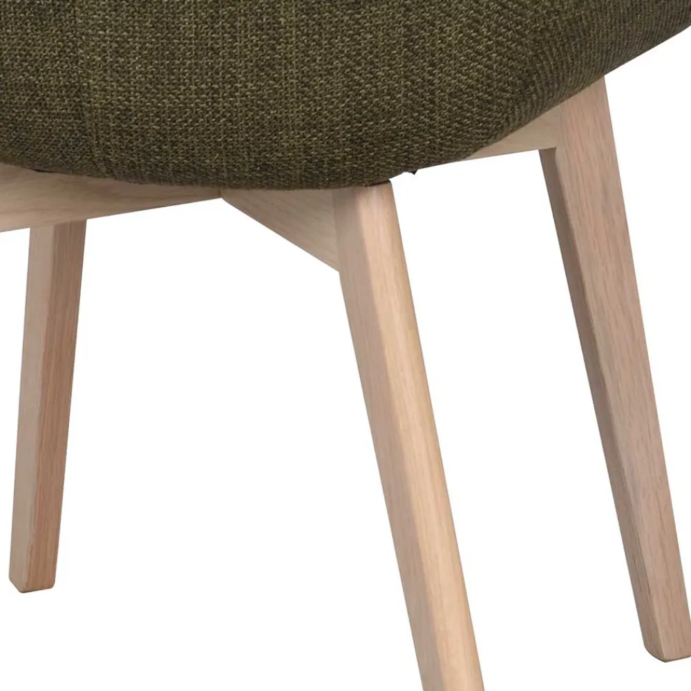 Wohnen Polsterstühle mit Armlehnen in Dunkelgrün - Termi (2er Set)