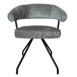 Wohnen Graue Möbel|Schwarze Möbel*Polsterstühle mit Federkern Sitz - Demossa (2er Set)