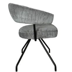 Wohnen Graue Möbel|Schwarze Möbel*Polsterstühle mit Federkern Sitz - Demossa (2er Set)