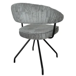 Wohnen Graue Möbel|Schwarze Möbel*Polsterstühle mit Federkern Sitz - Demossa (2er Set)