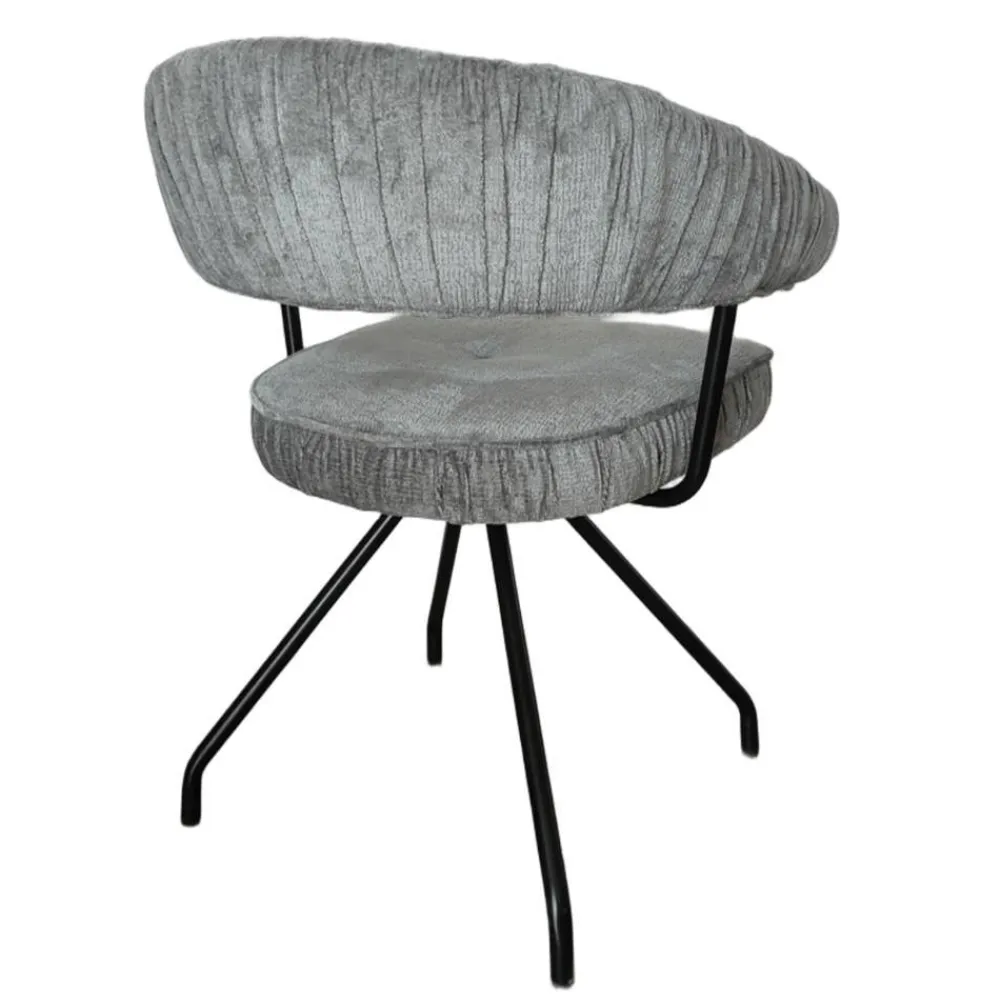 Wohnen Graue Möbel|Schwarze Möbel*Polsterstühle mit Federkern Sitz - Demossa (2er Set)