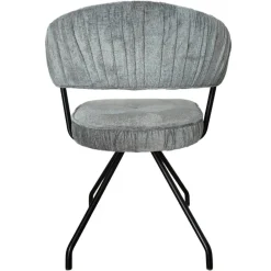 Wohnen Graue Möbel|Schwarze Möbel*Polsterstühle mit Federkern Sitz - Demossa (2er Set)