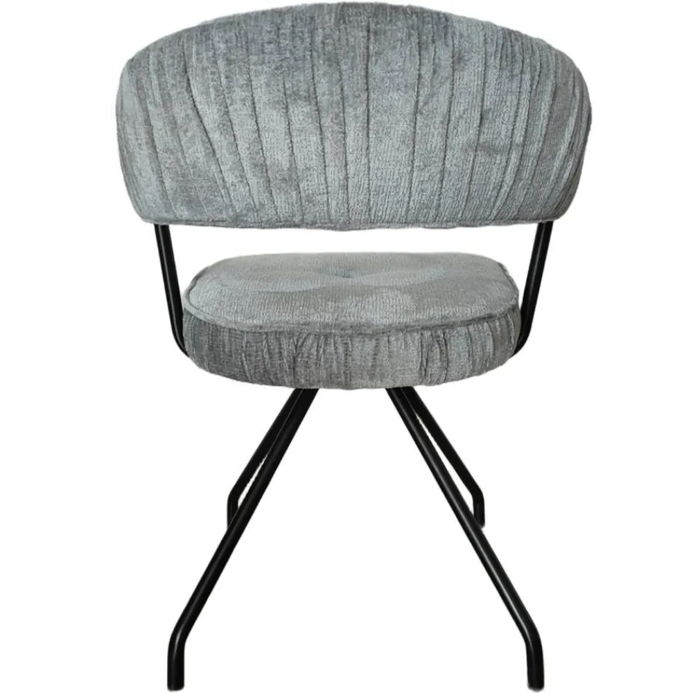 Wohnen Graue Möbel|Schwarze Möbel*Polsterstühle mit Federkern Sitz - Demossa (2er Set)