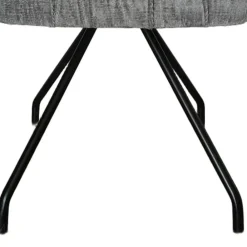 Wohnen Graue Möbel|Schwarze Möbel*Polsterstühle mit Federkern Sitz - Demossa (2er Set)
