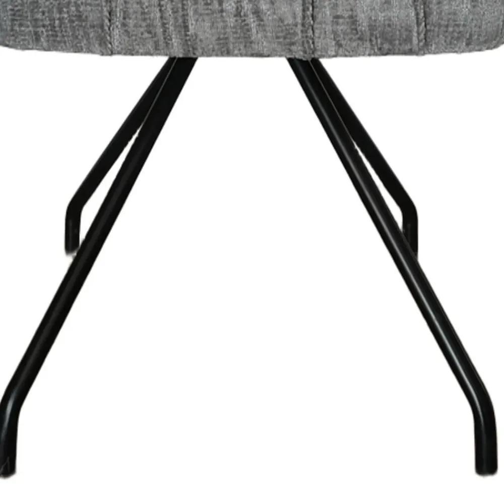 Wohnen Graue Möbel|Schwarze Möbel*Polsterstühle mit Federkern Sitz - Demossa (2er Set)