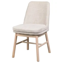 Wohnen Küchenstühle|Esszimmerstühle*Polsterstuhl in Creme Strukturstoff - Peppino (2er Set)