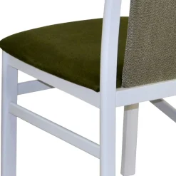Wohnen Polsterstuhl in Weiß & Grün - Suena (2er Set)