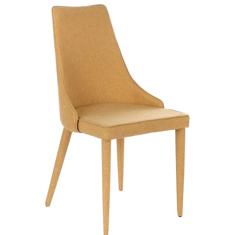 Wohnen Polsterstuhl mit bezogenen Metallbeinen - Henrietta (2er Set)