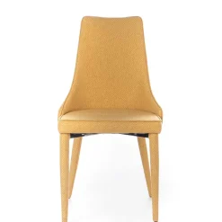 Wohnen Polsterstuhl mit bezogenen Metallbeinen - Henrietta (2er Set)