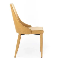 Wohnen Polsterstuhl mit bezogenen Metallbeinen - Henrietta (2er Set)