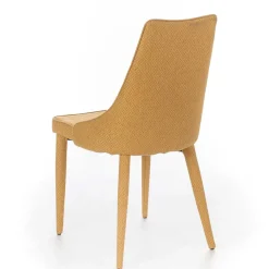 Wohnen Polsterstuhl mit bezogenen Metallbeinen - Henrietta (2er Set)