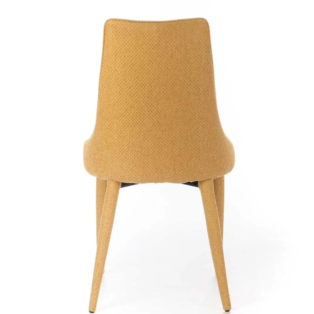 Wohnen Polsterstuhl mit bezogenen Metallbeinen - Henrietta (2er Set)