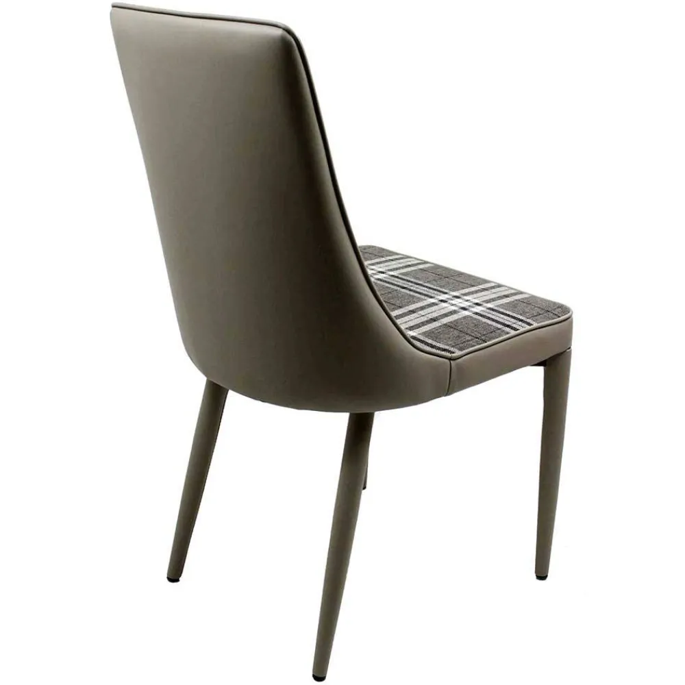 Wohnen Retro Möbel|Küchenstühle*Polsterstuhl mit Karomuster - Kapitalia (2er Set)